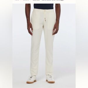 Scotch & Soda Warren Linen and Cotton Blend Pants. Drawstring. Coastal. 32x32.